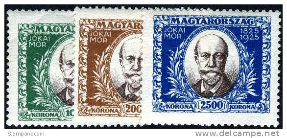 Hungary #400-02 Mint Hinged Set From 1925 - Unused Stamps