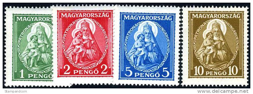 Hungary #462-65 Mint Never Hinged Madonna Set From 1932 - Nuevos