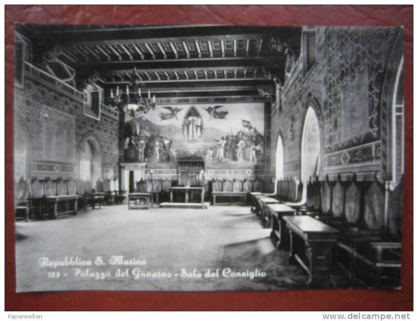 Repubblica S Marino - Palazzo Del Governo: Sala Del Consiglio - San Marino