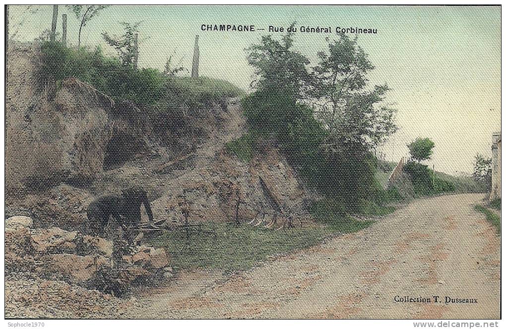 ILE DE FRANCE - SEINE ET MARNE - CHAMPAGNE - Rue Du Général Corbineau - Colorisée - Champagne Sur Seine