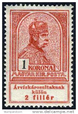 Hungary B15 Mint Hinged 50fo Semi-Postal From 1913 - Ungebraucht