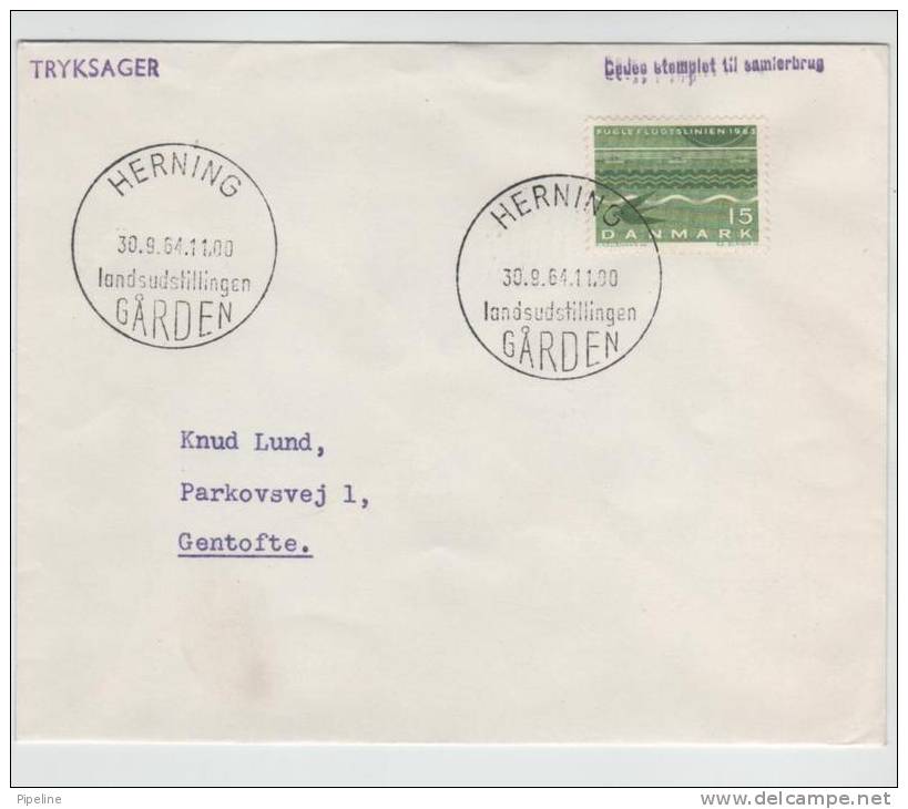 Denmark Cover Special Cancel Herning 30-9-1964 - Lettres & Documents