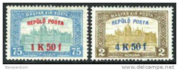 Hungary C1-2 Mint Hinged Airmails From 1918 - Unused Stamps