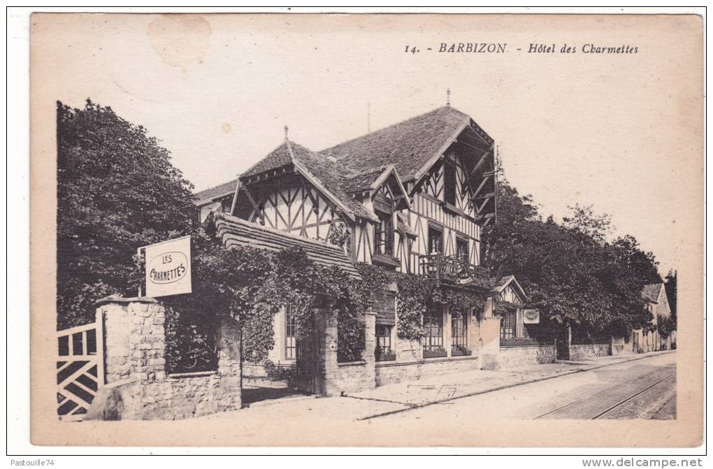 14.  -  BARBIZON.   -  Hôtel  Des  Charmettes - Barbizon