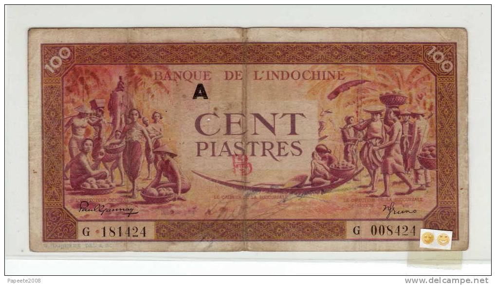 Nord Viet-nam - 100 Piastres - Après 1945 ND - "Avec 2 Tampons En Surcharge" - BE - "Très Rare" - Vietnam