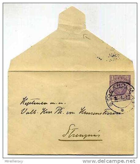 ENTIER POSTAL  STATIONERY  SUEDE 1918 STOCKHOLM  ENVELOPPE COURONNE - Lettres & Documents