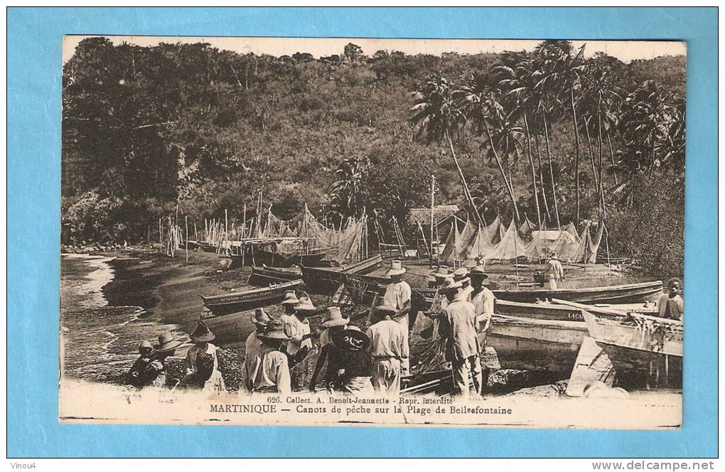 CPA - Canots De Pêche Sur La Plage De Bellesfontaine-   Martinique - Autres & Non Classés