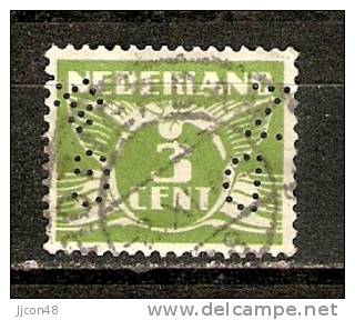 Nederland 1924-41  3c  (o)  Mi.149A (perfin GD & Z) - Used Stamps