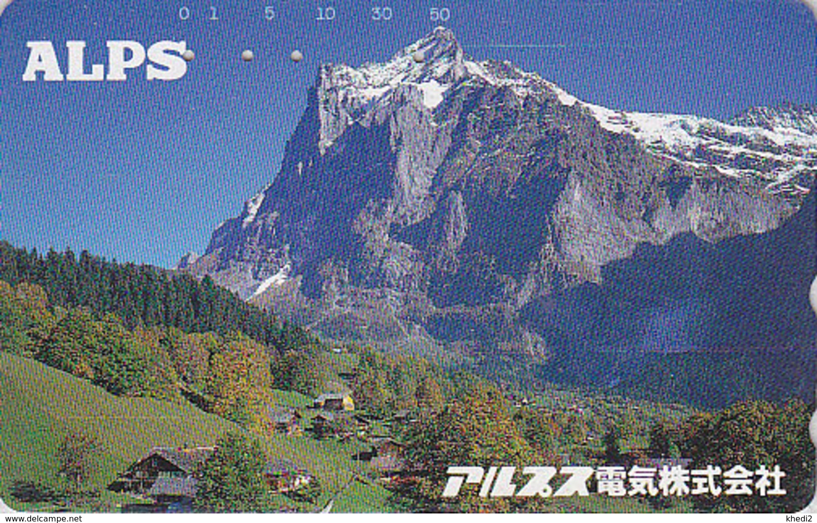 Télécarte Japon / 110-134308 - SUISSE Montagne - Mountain Japan Phonecard Telefonkarte Switzerland Schweiz - Site 79 - Montañas