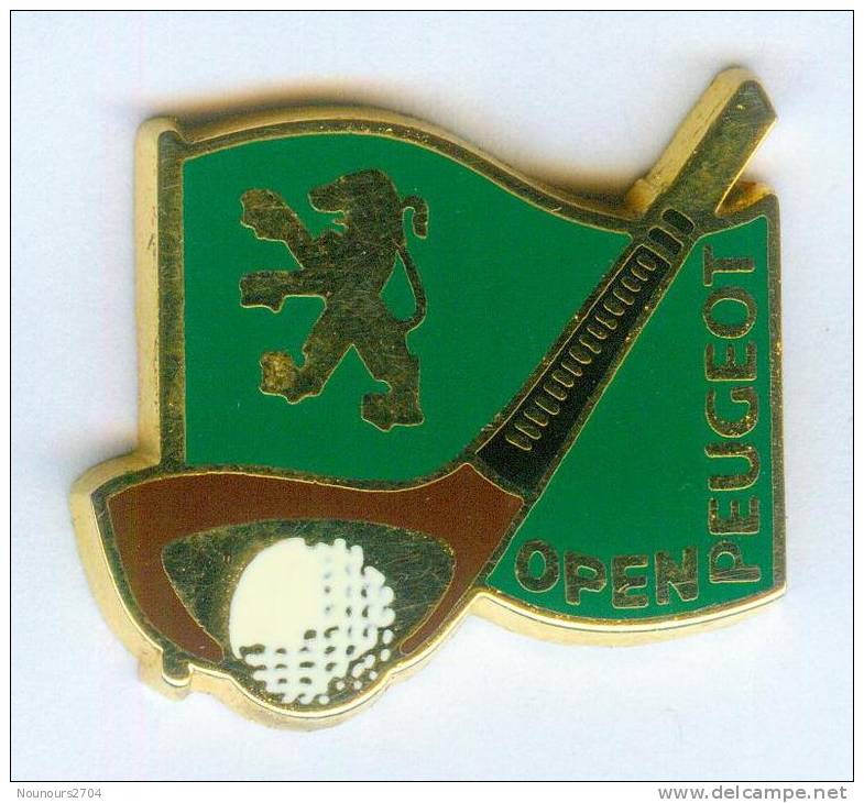 Pin´s PEUGEOT - OPEN PEUGEOT - Golf - Club De Golf - Zamac - Hélium  - A1180 - Peugeot