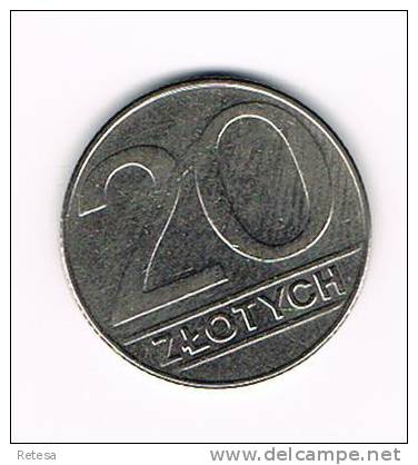 POLEN  20 ZLOTYCH  1989 - Polen