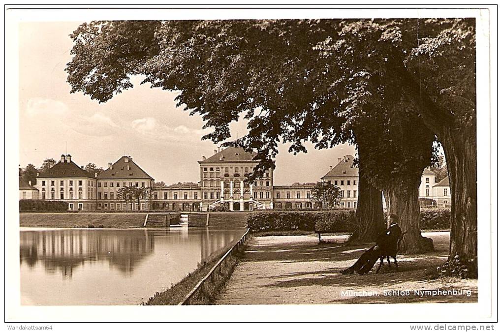 AK 88 München, Schloß Nymphenburg 13.2.39. - 10 MÜNCHEN 2 D HAUPTSTADT DER BEWEGUNG Werbestempel 1. Januar 1909 - 1.Janu - Mittenwald