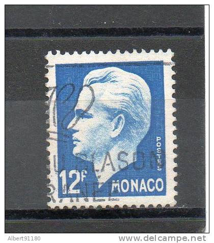 MONACO Prince Rainier III 12,00f Bleu Clair 1950-51 N°347 - Autres & Non Classés