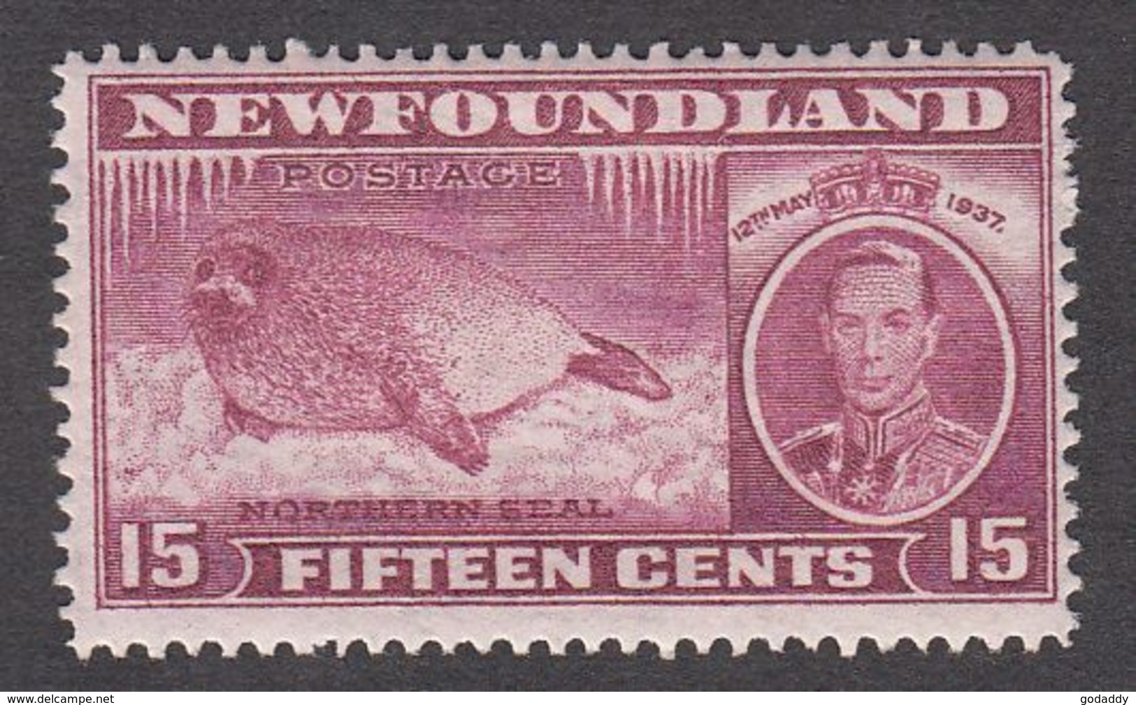 Newfoundland 1937 Die I Add. Coronation 15c  SG263c   MNH - 1908-1947