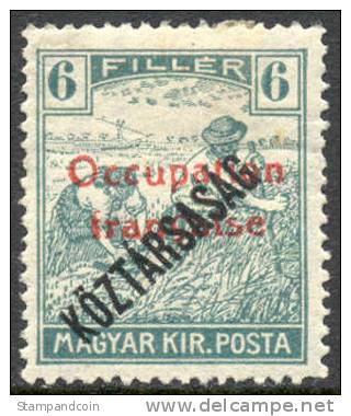 Hungary 1N29 Mint Hinged 6f French Occupation From 1919 - Unused Stamps