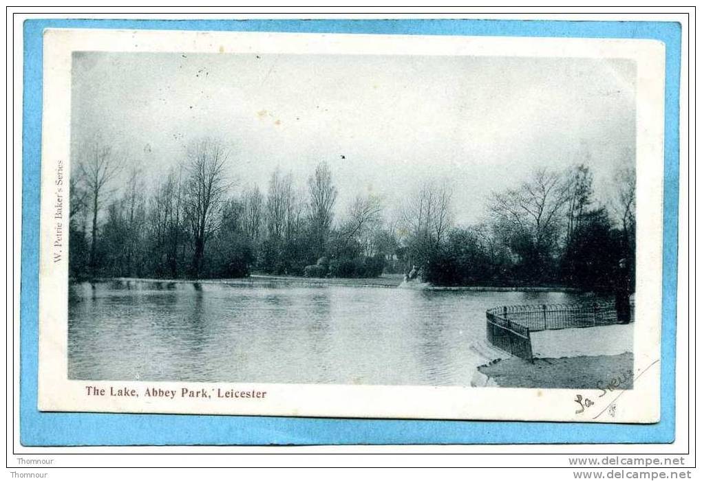 LEICESTER  -  The  Lake ,  Abbey  Park  -  1903  -  BELLE CARTE  - - Leicester
