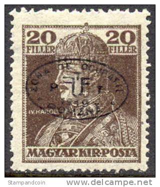 Hungary 2N29a Mint Hinged Romanian Occupation 1st Debrecen Issue From 1919 - Unused Stamps