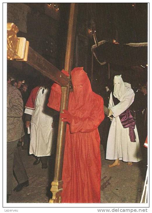 CPM 20 CORSE  SARTENE PROCESSION CATENACCIU PENITENT ROUGE ET BLANC (NON ECRITE ) - Sartene