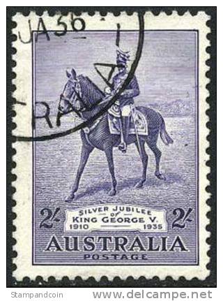 Australia #54 Used 2sh Geo V 25th Anniversary From 1935 - Usati