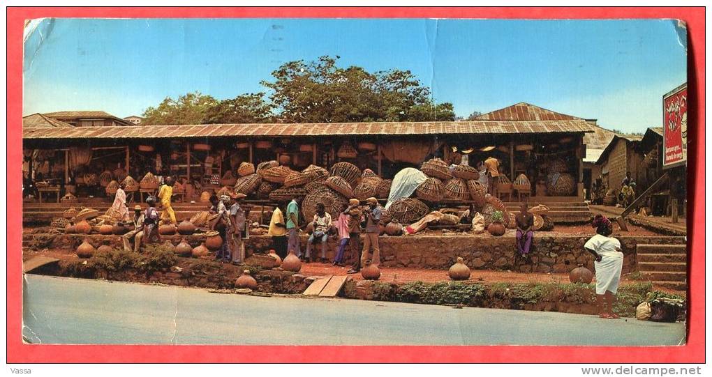 Nigeria. IBADAN. Palm Wine Market , Western State . , Stamp. Timbré .big  PC ( 218 X 110 Mm) - Nigeria
