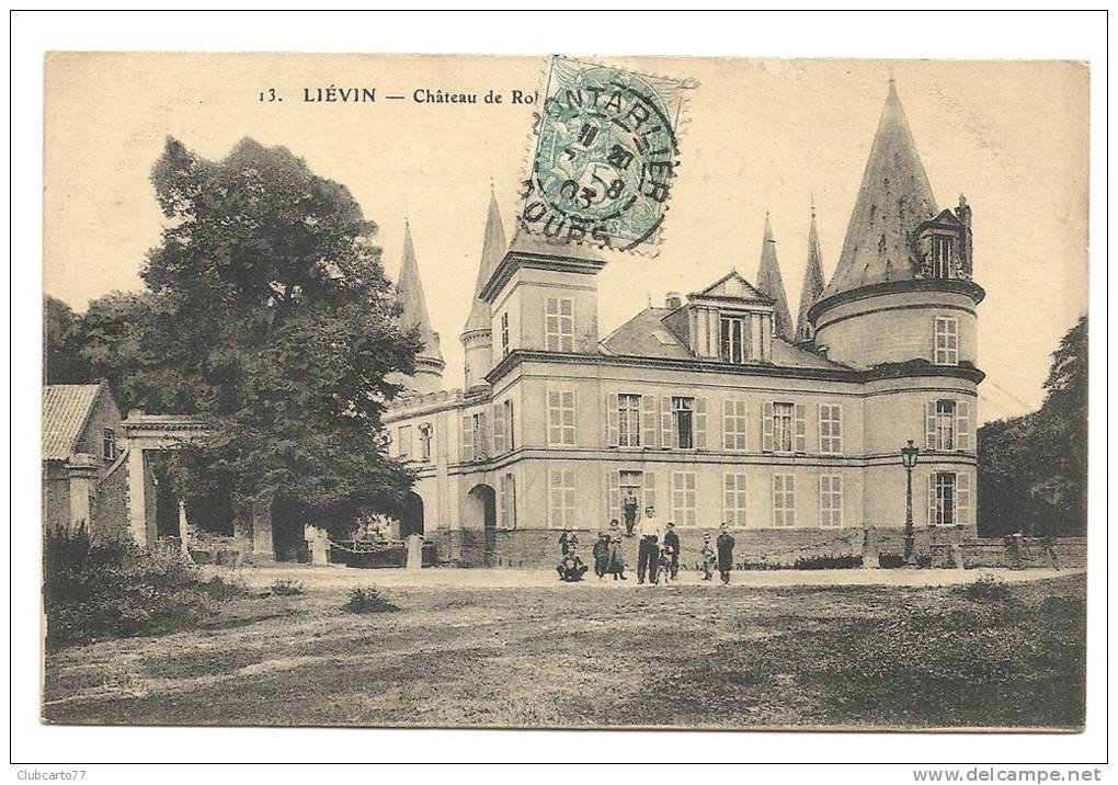 Liévin (62) : Le Château De Rol(...) En 1903 (animée). - Lievin