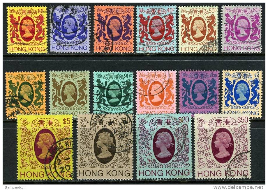 Hong Kong #388-403 Used QEII Set From 1982 - Gebruikt