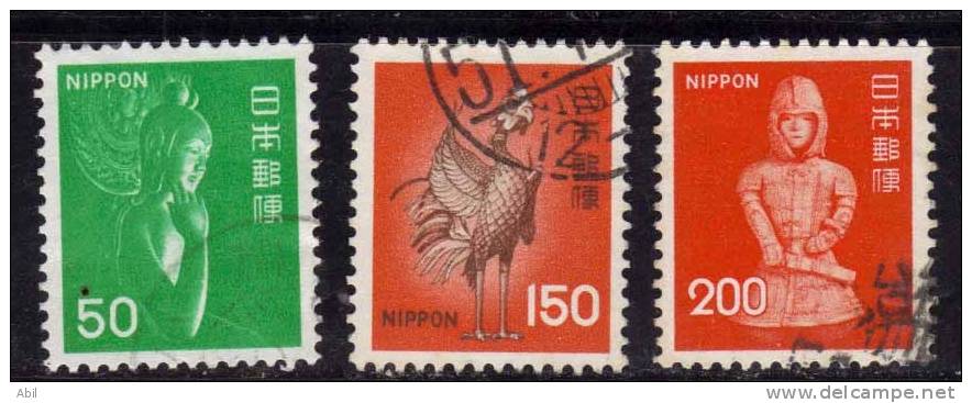 Japon 1976 N°Y.T. ;  1177 à 1179 Obl. - Oblitérés