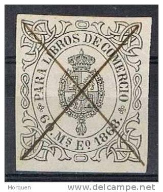 Fiscal. Libro Comercio 1868, 60 Milesimas º - Fiscaux