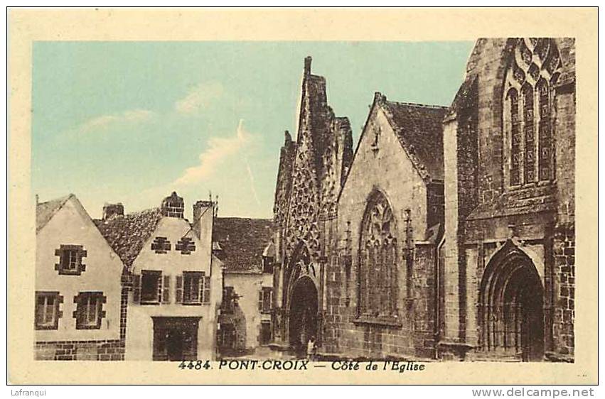 Finistere - Ref C242- Pont Croix - Cote De L Eglise   - Carte Bon Etat - - Pont-Croix