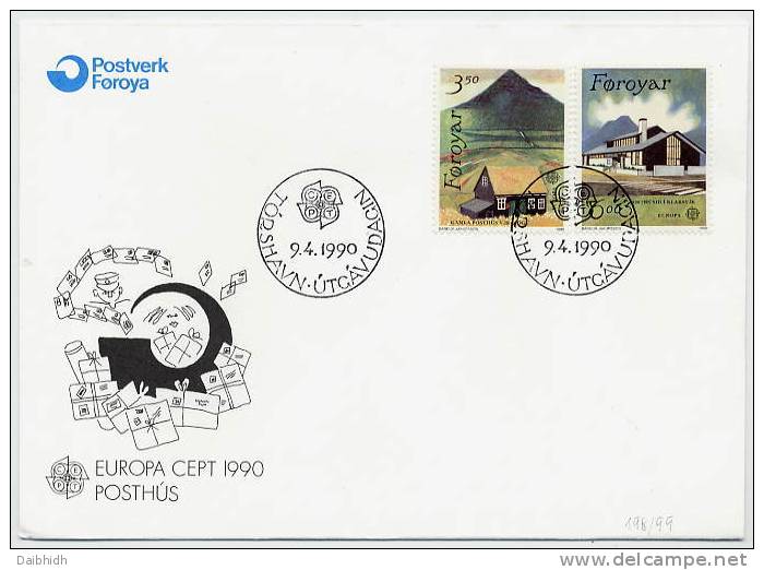 FAEROE ISLANDS 1990 Europa Set On FDC.  Michel 198-99 - Faeroër