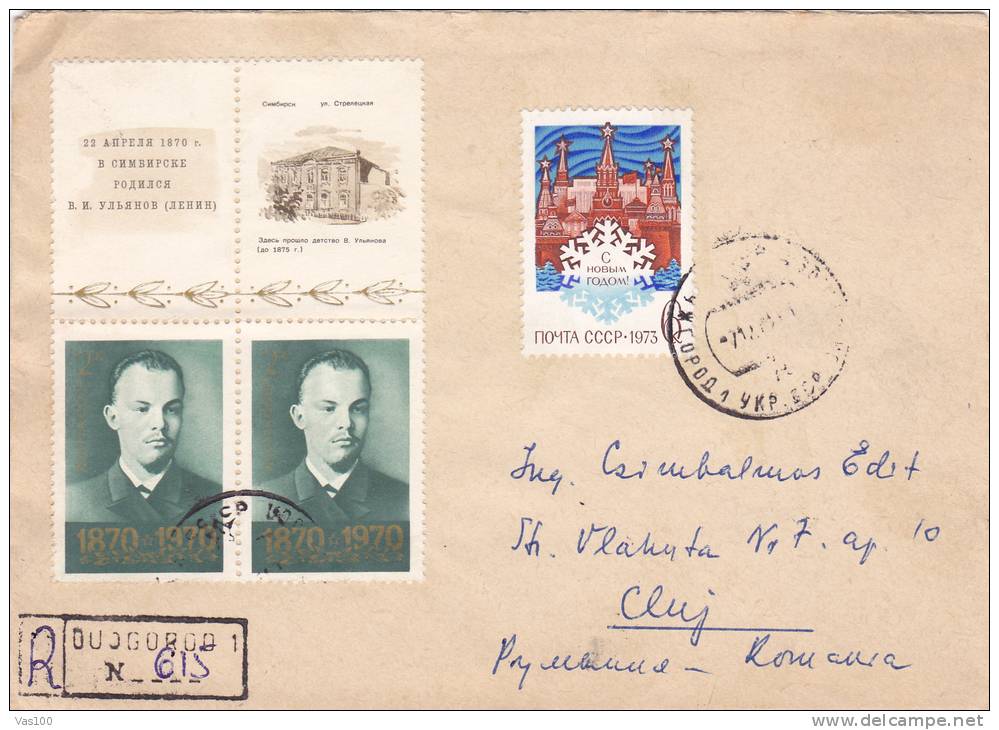 Registred Covers Send To Romania 1972 Nice Franking!! 3 Stamps Sent To  Romania. - Briefe U. Dokumente