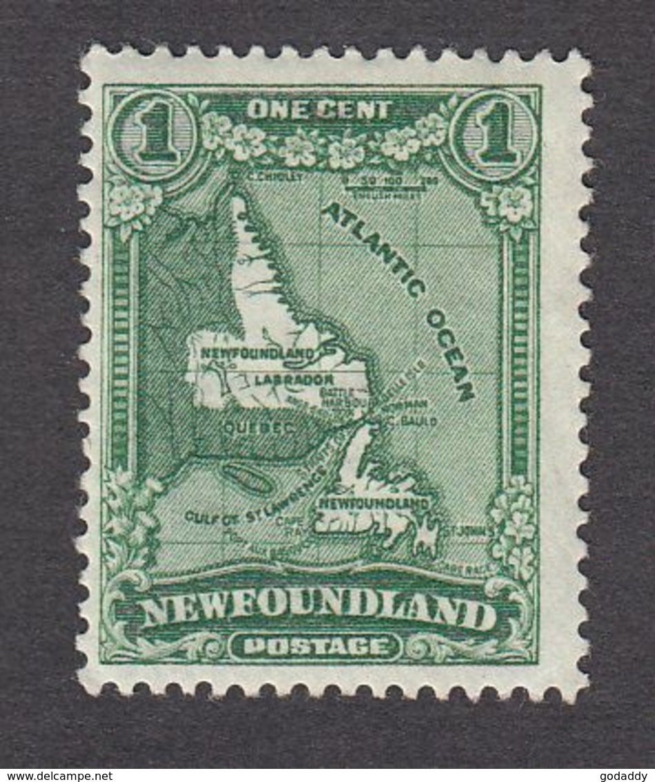 Newfoundland 1931  1 Cent  Green   SG198        MH - 1908-1947