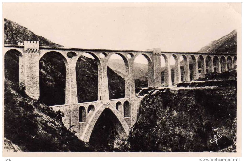 612 - Nouvelle Ligne électrique De La Vallée De La Tèt - Le Grand Pont Viaduc Séjourné -Pyrénées Orientale - Ouvrages D'Art
