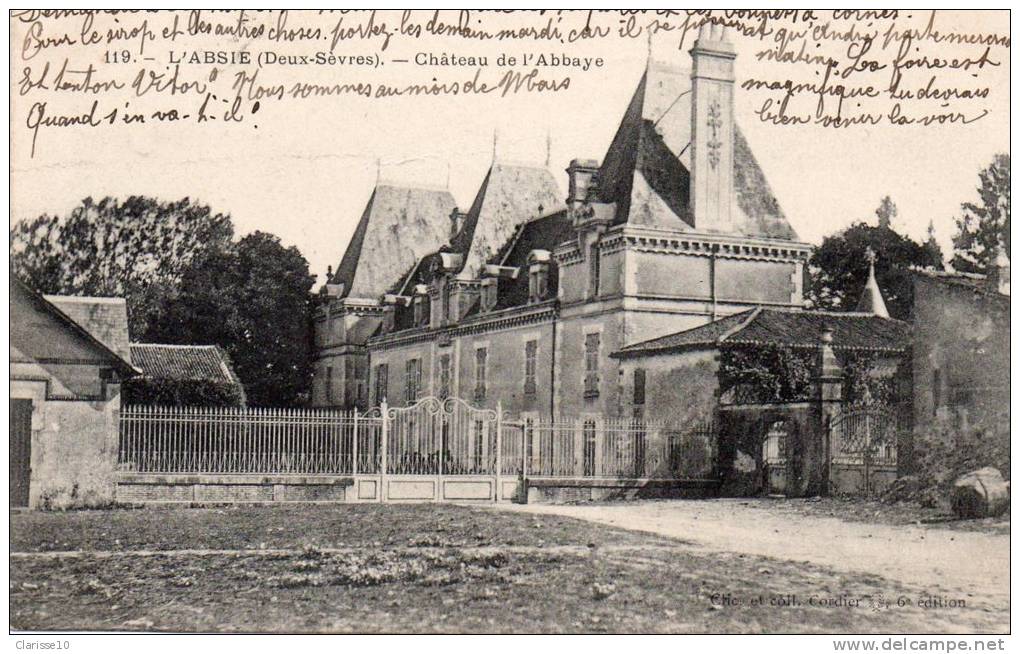 79 L'Absie Chateau De L'Abbaye - L'Absie