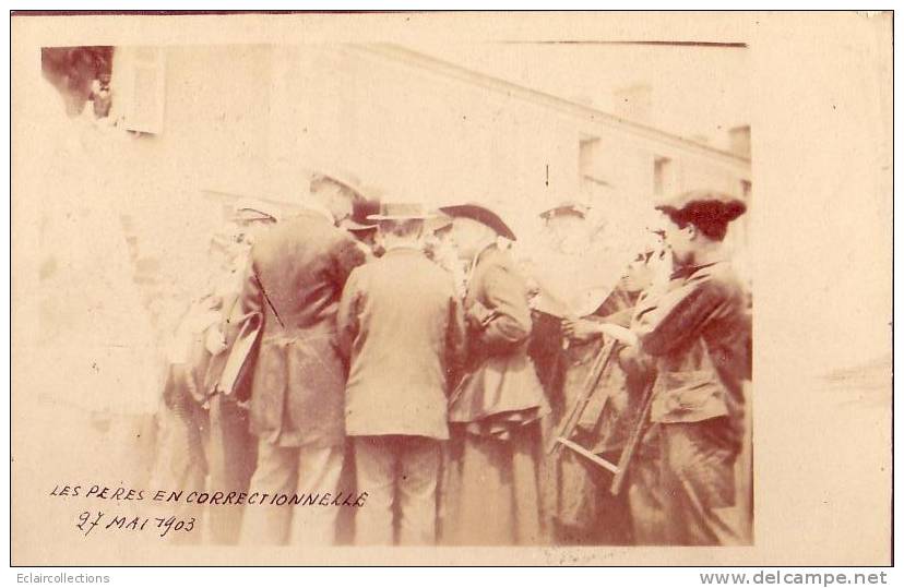 Les Sables D'Olonne.  85  ..Religion.. Les Pères En Correctionnel Le 27 Mai 1903 - Sables D'Olonne