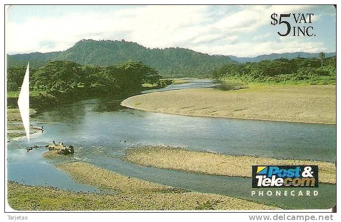 TARJETA DE LAS FIJI DE INLAND RIVER 04FJCO - Fiji