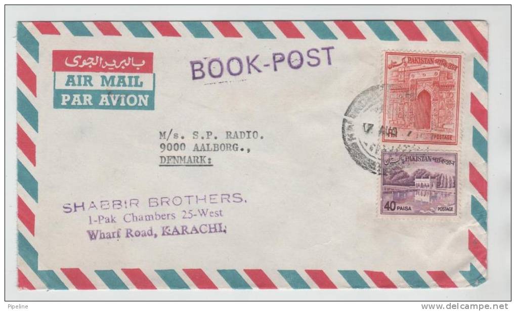 Pakistan Air Mail Cover Sent To Denmark - Pakistán