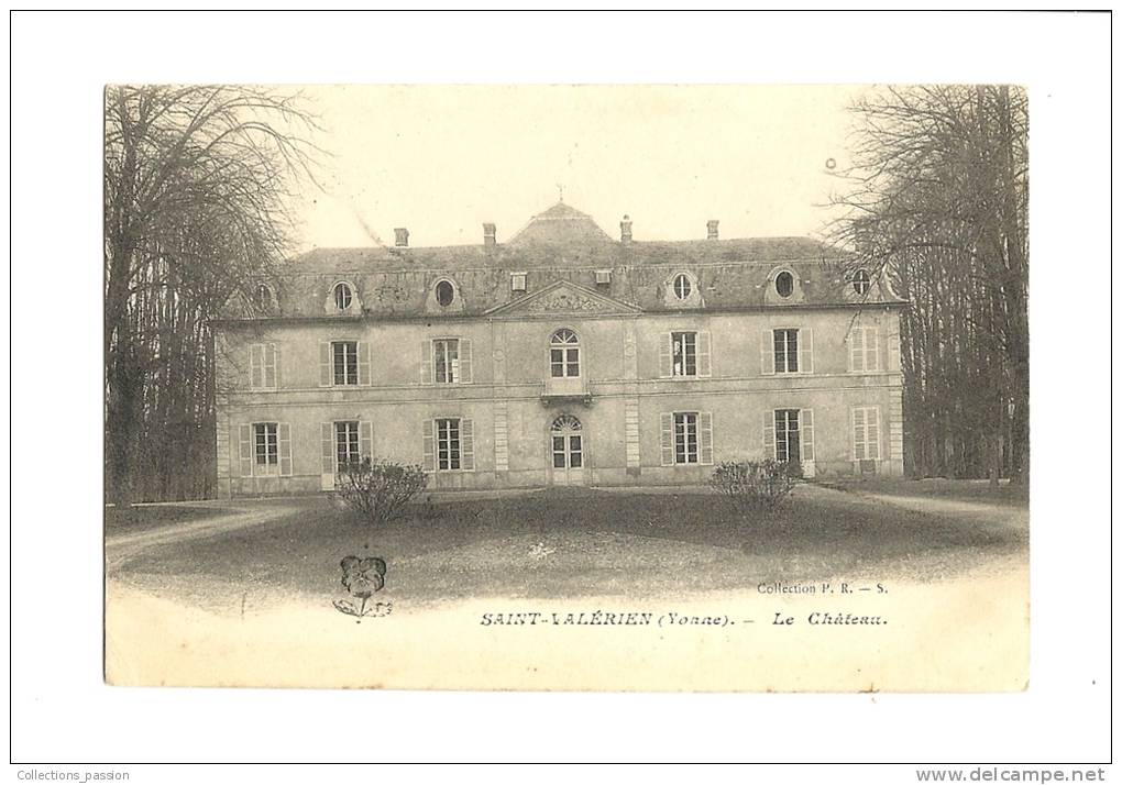 Cp, 89, Saint-Valérien, Le Château, Voyagée 1907 - Saint Valerien