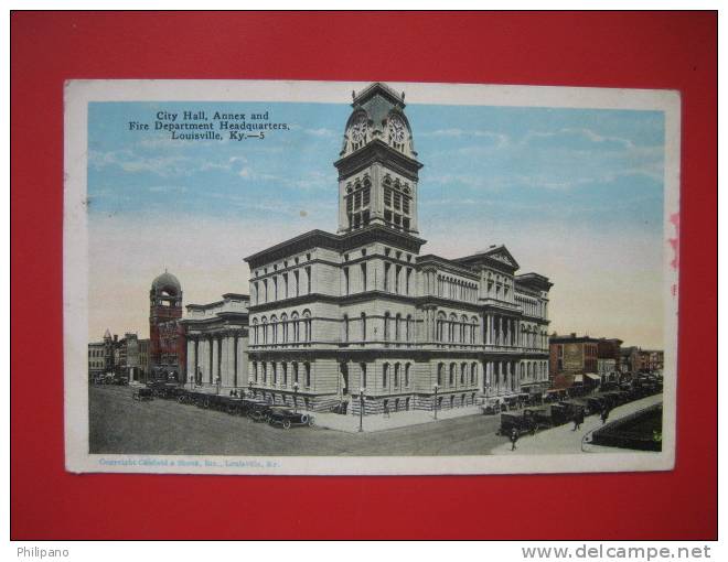 Kentucky > Louisville  City Hall Annex & Fire Department HQ   1942 Cancel     ---  ===   --- Ref 250 - Louisville