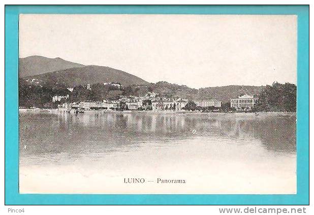 LUINO PANORAMA CARTOLINA FORMATO PICCOLO NON VIAGGIATA - Luino