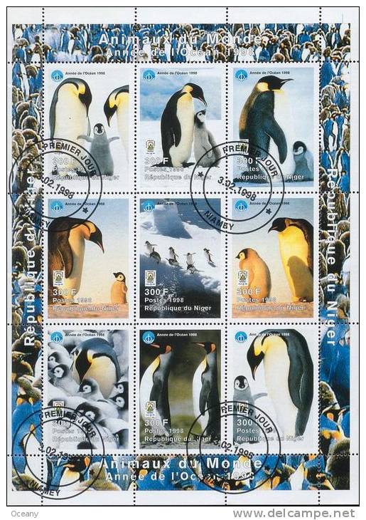 Niger - Oiseaux 1079/1087 Oblit. - Penguins