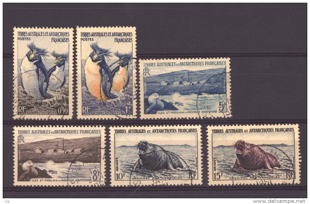 TAAF  -  1956  :  Yv  2-7  (o) - Used Stamps