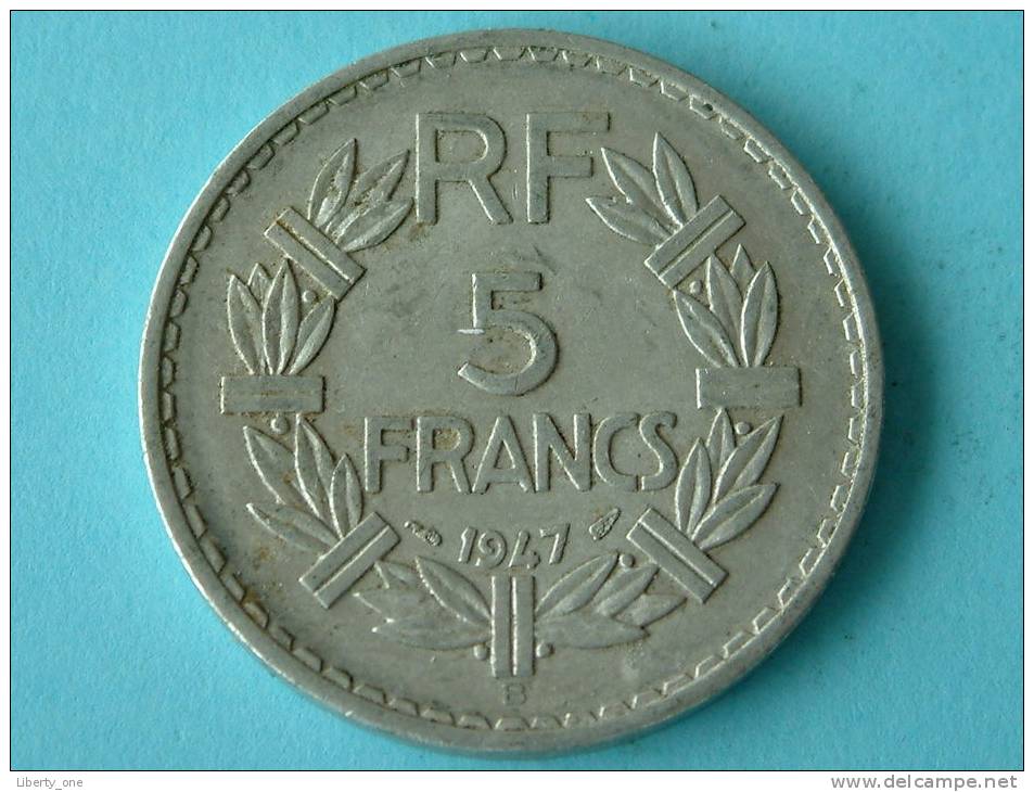 1947 B Open 9 - 5 Francs / KM 888b.2 ( Details Zie Foto ) ! - Autres & Non Classés