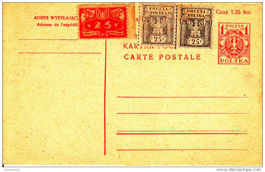 POLAND 1920 Postcard Cp36 Mint (2) - Stamped Stationery