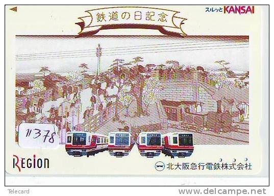 Carte Prépayée  Japon * TRAIN *  (11.378)  Japan Prepaid Card * Eisenbahn ZUG * Karte * TREIN * - Trains