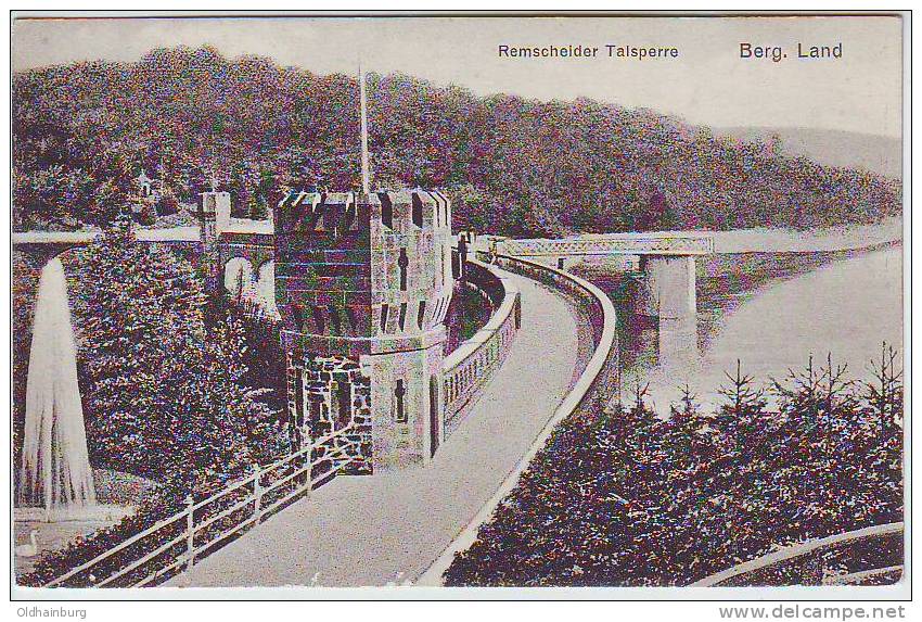 0199m: Remscheider Talsperre, Ca. 1915, Ungelaufen - Remscheid