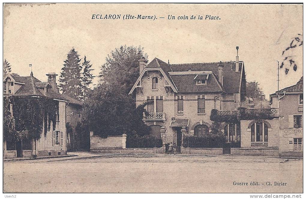 CPA Eclaron - Un Coin De La Place - Eclaron Braucourt Sainte Liviere