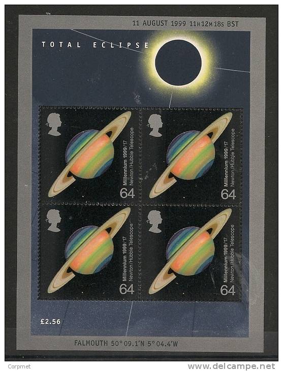 UK - 1999 SOLAR ECLIPSE - Miniature Sheet  SG MS2106 - Yvert Block 7 - MNH - Hojas & Múltiples