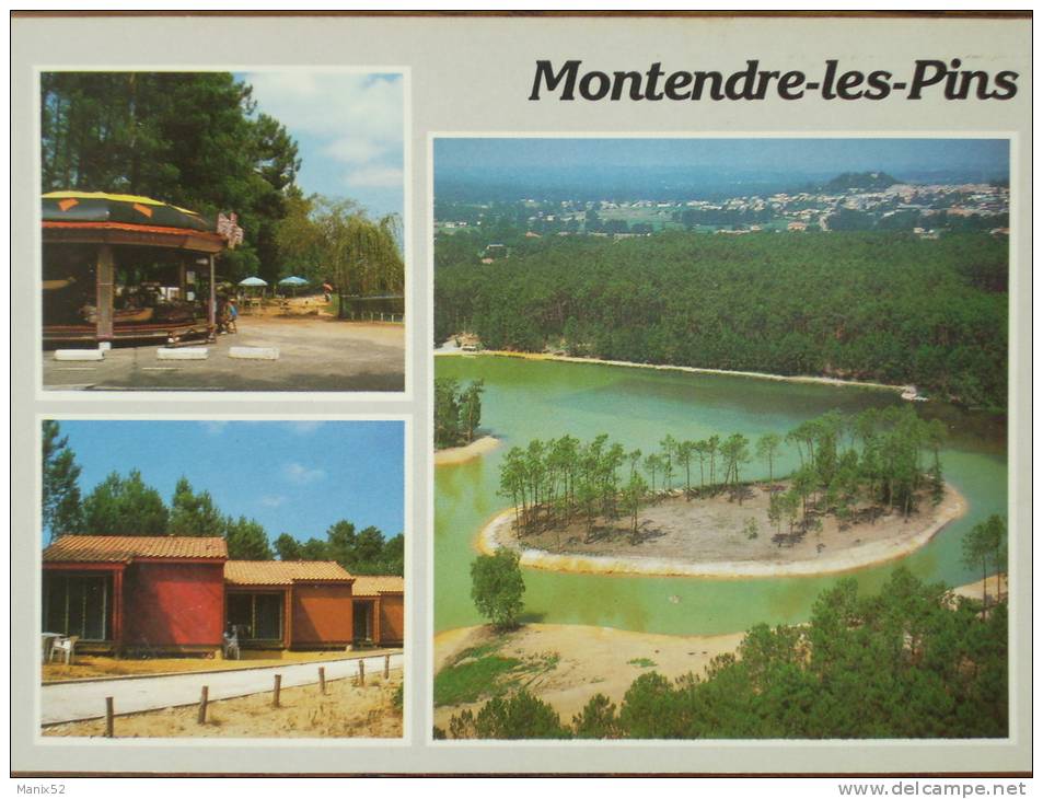 17 - MONTENDRE-les-PINS - Son Lac Et Son Village De Vacances. (Multivues) - Montendre