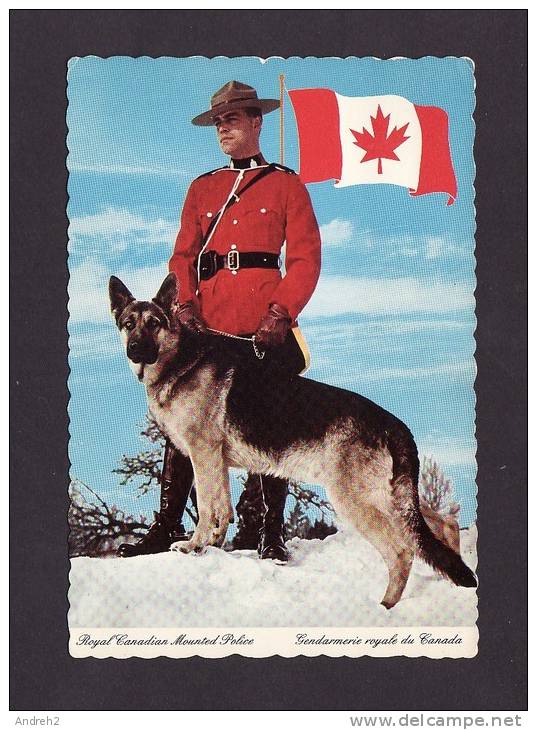 POLICE - ROYAL CANADIAN MOUNTED POLICE - GENDARMERIE ROYALE DU CANADA - CHIEN - POLICEMAN WITH DOG - POSTMARKED 1988 - Police - Gendarmerie